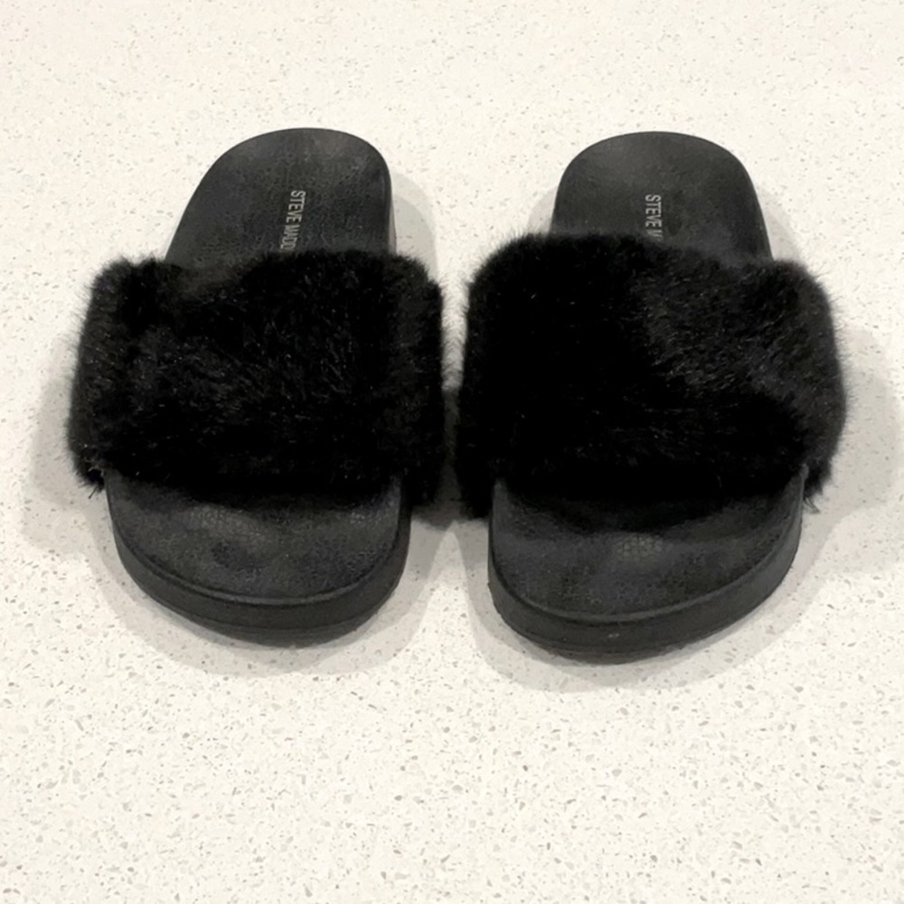 Steve Madden Fuzzy Slides - image 3